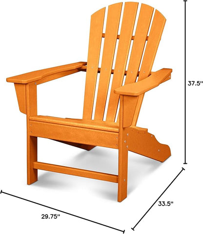 POLYWOOD® Shore Line Adirondack Chair, Tangerine