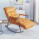 Modern Breathable Bedroom Rocking Chair, Living Room Sofa Lounger with Cushion, Garden Rocking Chair with armrests - Photo 1