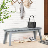 VINGLI Outdoor Wooden Bench, 45” 2-Person Backless Dining Bench - Photo 9