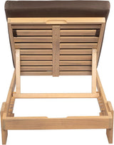 Christopher Knight Home Duska Acacia Wood Chaise Lounge Chair Outdoor, Patio Outdoor Chaise Lounge with Cushions - Photo 6