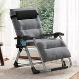 Slsy Zero Gravity Chair, Reclining Lounge Chair with Removable Cushion & Tray for Indoor and Outdoor - Photo 2