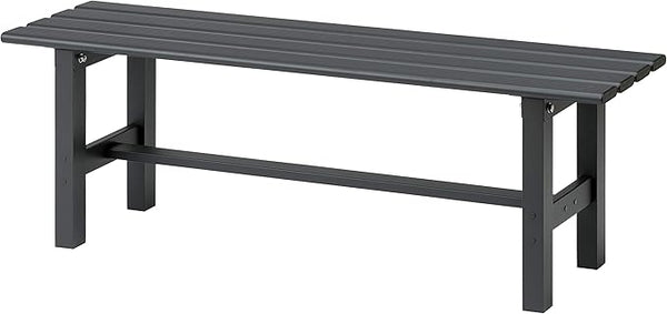 VegTrug Aluminium Garden Bench, Outdoor Bench for Garden and Patio, Wood-Effect Bench, 120 cm, Powder-Coated Gray