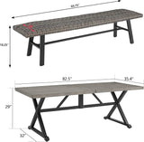 Ulax furniture Outdoor Dining Set Umbrella Hole - Photo 2
