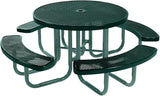 COATEDOUTDOORFURNITURE Heavy-Duty Portable Outdoor Picnic Table with Umbrella Hole - Photo 1