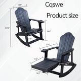 Adirondack Rocking Chair Set of 2, Weather-Resistant and Durable - Photo 3