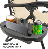 MoNiBloom Zero Gravity Chair with Canopy Shade, Patio Anti Gravity Recliner - Photo 9