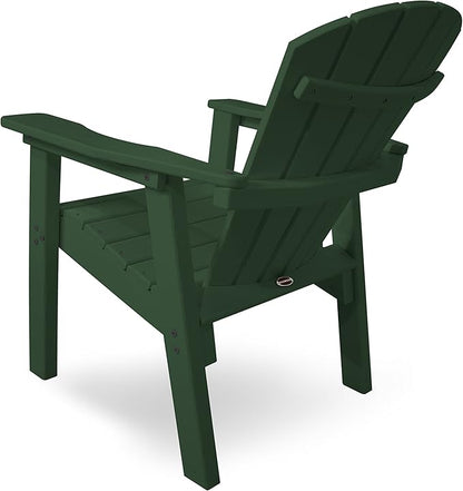 POLYWOOD SHD19GR Seashell Casual Chair, Green