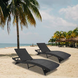 VINGLI Adjustable Patio Wicker Chaise Lounge Outdoor, Rattan Outdoor Lounge Chair - Photo 7