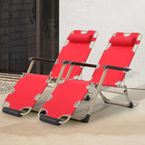 Athena Collection Zero Gravity Outdoor Lounge Chair Set of 2 - Photo 2