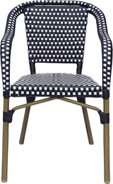 Christopher Knight Home Cecil Bistro Chairs, Black + White + Wood Print - Photo 4