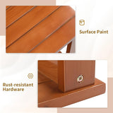 Outvita Outdoor Side Table, Acacia Wooden End Table Small Coffee Table for Patio Balcony Garden Living Room Bedroom - Photo 5