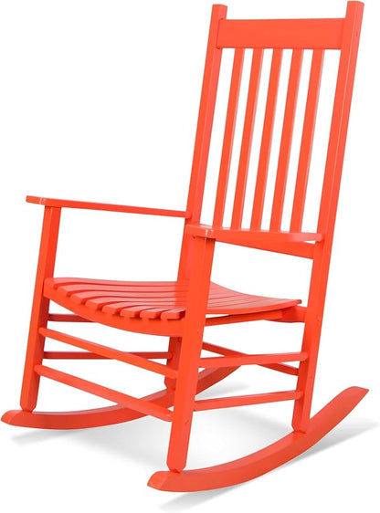 Shine Company Vermont Porch Rocker – Tuscan Orange