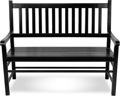 Shine Company Eden Outdoor Garden Bench – Black