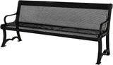 COATEDOUTDOORFURNITURE Coated Outdoor Furniture Heavy-Duty Outdoor Bench Thermoplastic Coated, Punched Steel - Photo 1