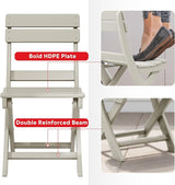 Costaelm Outdoor Patio Modern Folding Dining Chair - Photo 5