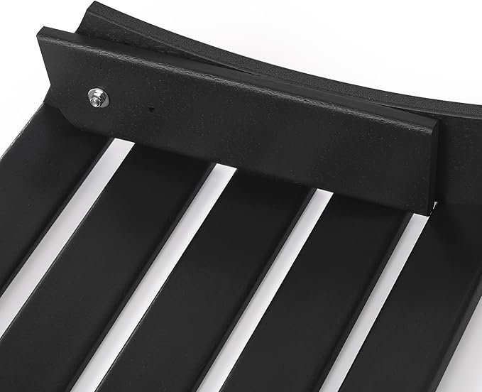 WestinTrends Outdoor Patio Adirondack Ottoman Foot Rest, All Weather Poly Lumber Foot Stool for Adirondack Chair, Widely Used for Outside Porch Pool Lawn Backyard, Sand