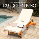 IDZO Upgraded Cushion Outdoor, 500lbs Capacity Patio Pool Loungers, Stackable and Foldable Design, Reclining Backrest - Photo 5