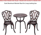 3 Piece Bistro Set, Outdoor Patio Set - Photo 3