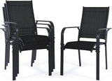 Patio Chairs Set of 4, Outdoor Dining Chairs Set of 4 - Photo 1