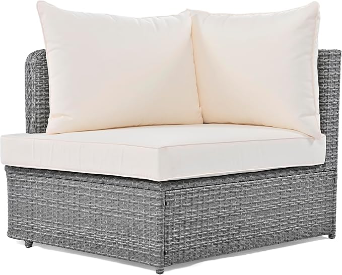 Quarte 6-Piece Patio Outdoor Conversation Round Sofa Set - Photo 4