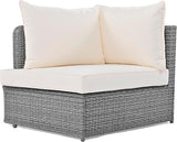 Quarte 6-Piece Patio Outdoor Conversation Round Sofa Set - Photo 4