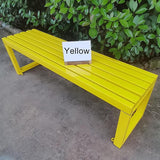 Outdoor Metal Garden Bench - Weatherproof Park Bench for Lawn, Patio, and Yard - Supports up to 800 Pounds - Photo 6