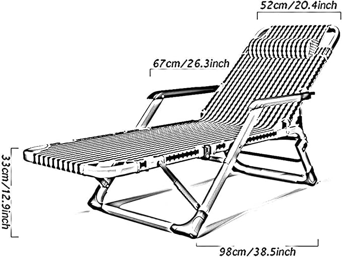 Lounge Chair Oversized Zero Gravity Recliner Chair Adjustable Camping Lawn Chair Padded Seat Folding Reclining for - Photo 5