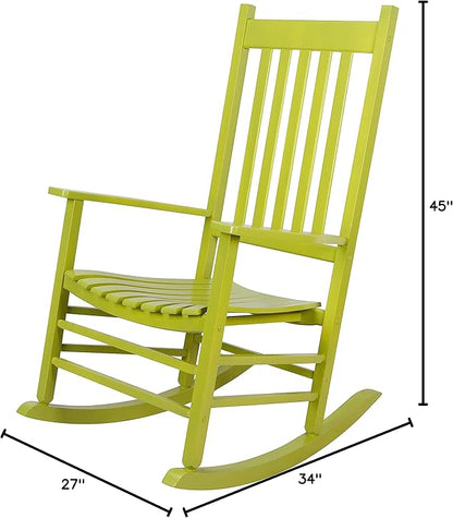 Shine Company Vermont Porch Rocker – Lime