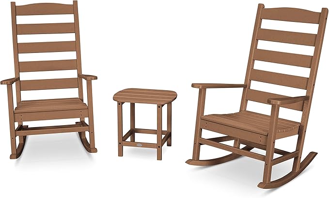 POLYWOOD® Shaker Rocking Chair Set, Teak
