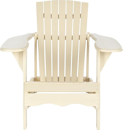 Safavieh Outdoor Living Collection Mopani Adirondack Arm Chair, Off-White