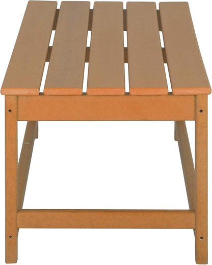 WestinTrends Malibu 3-Piece Set Outdoor Coffee and Side Table for Adirondack Chair, Orange