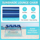 #WEJOY Folding Lounge Chair with Canopy Shade - Photo 6