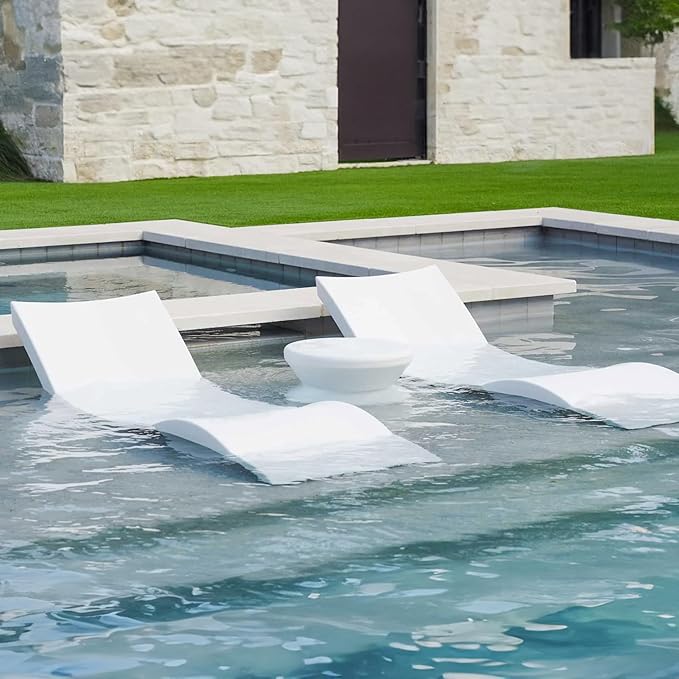 Ledge Lounger Oasis Bundle 2 Chaises + 1 Side Table no Hole - Photo 2