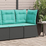 Outdoor Patio Sofa, Modular PE Rattan Garden Seat with Weather-Resistant Cushions - Photo 1