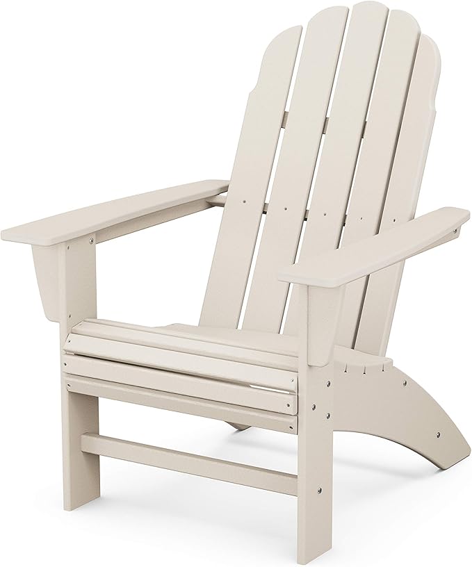 POLYWOOD® Vineyard Curveback Adirondack Chair in Sand