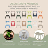 WestinTrends Malibu Malibu 29 Inch High Backless Seat Bar Stools (Set of 3), Sand - Photo 8