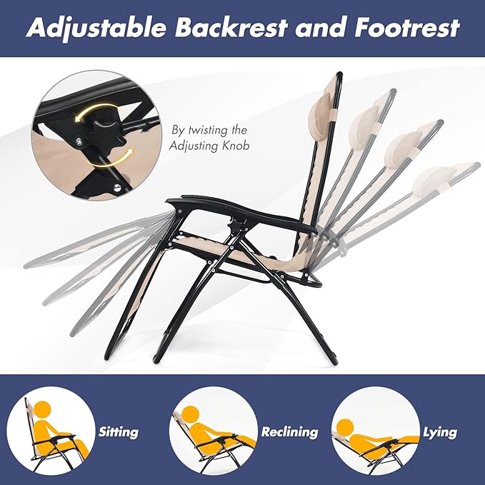 S AFSTAR Zero Gravity Chairs Set of 2 - Photo 2