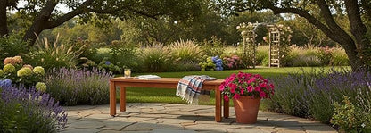 Amazonia Aster Backless Patio Eucalyptus Wood | Ideal for Outdoors and Indoors, 53", Brown Bench