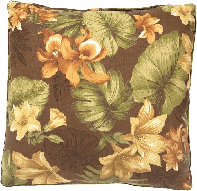 BrylaneHome Indoor/Outdoor Chair Pads (Set of 4) - 16" L x 15.6" W - Water, Stain & Fade Resistant - Daelyn Cherry - Photo 6