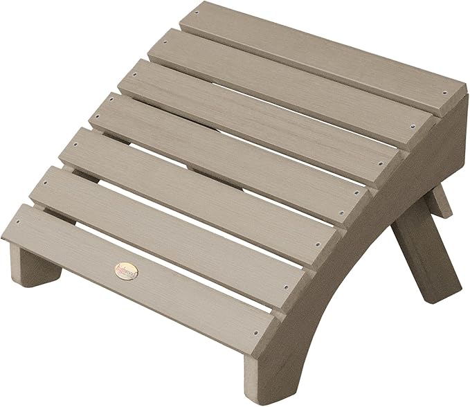 Highwood AD-OTL1-WBR Adirondack Folding Ottoman, Woodland Gray - Photo 1