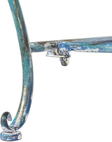 Safavieh PAT5017C Outdoor Collection Abner Antique Blue Wrought Iron 46-inch Garden Bench - Photo 9