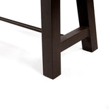 Christopher Knight Home Catriona Outdoor Dining Benches - Acacia Wood - Teak/Rustic Metal (Set of 2) - Photo 5