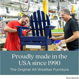 POLYWOOD Contemporary Modern Oversized Adirondack Chair in Sunset Red - Photo 8
