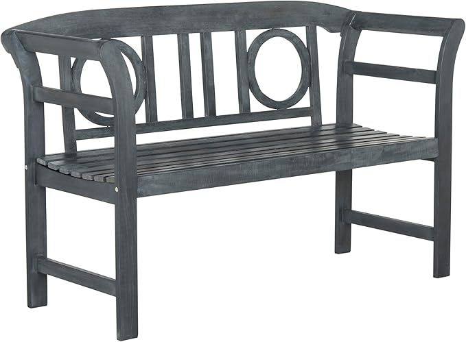 SAFAVIEH PAT6743A Outdoor Collection Moorpark 2 Seat Bench