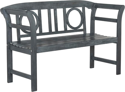 SAFAVIEH PAT6743A Outdoor Collection Moorpark 2 Seat Bench