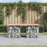 Garden Bench Wood Color, Silver Solid Douglas Fir Wood, Galvanized Steel Frame, 40.6" Outdoor Seating for Patio, Porch - Photo 1