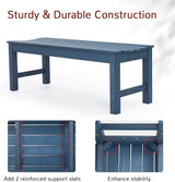 Stoog Backless Outdoor Bench, 2-Person Patio Benches for Outdoors, Weatherproof Garden Bench, Never Rot or Fade - Photo 5