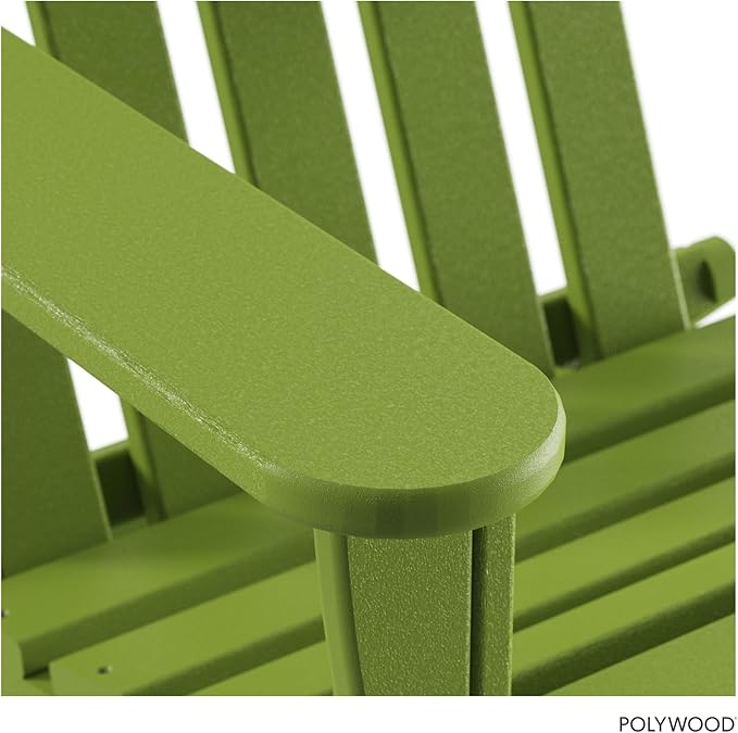 POLYWOOD AD5030LI Classic Folding Adirondack Chair, 29W x 35D x 34H, Lime
