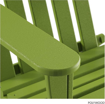 POLYWOOD AD5030LI Classic Folding Adirondack Chair, 29W x 35D x 34H, Lime