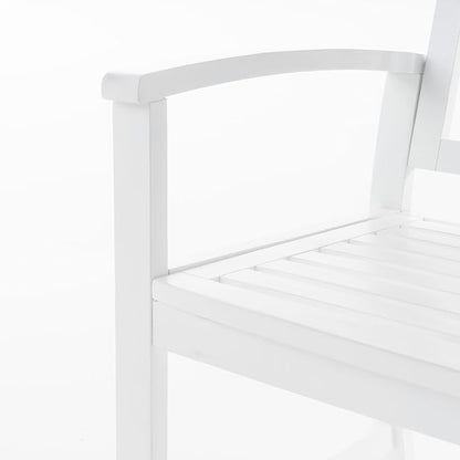 Christopher Knight Home Loja Outdoor Acacia Wood Bench, Pu White